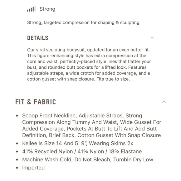 NEW Skims Seamless Sculpting Brief Bodysuit in Mica Women’s Various Sizes - Picture 10 of 11